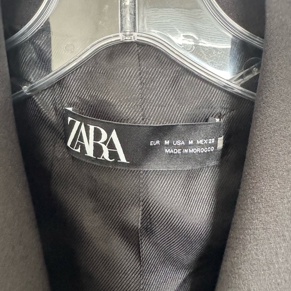 NWOT Zara Double Breasted Blazer Dress in Black - Picture 4 of 6